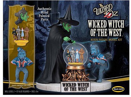 Polar-Lights Wicked Witch of the West, Resin Figure/Painted Plastic Model Celebrity Kit #942