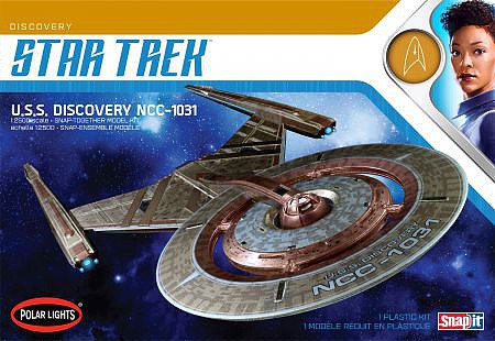 Polar-Lights Star Trek USS Discovery Plastic Model Spacecraft kit 1/2500 Scale #961m