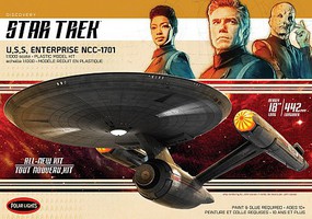 Polar-Lights Star Trek USS Enterprise NCC1701 Plastic Model Spacecraft kit 1/1000 Scale #973
