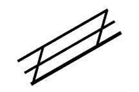 Plastruct ABS Stair Rails - 24'' Long