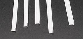 Angle Styrene 1/4 (5) Model Scratch Building Plastic Strips #90506