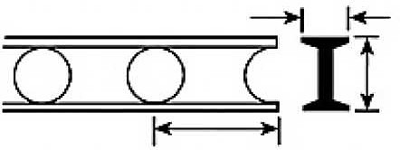 Plastruct Open Web Trusses Cellform Style (2) 5/16 x 4 Model Railroad Scratch Supply #90933