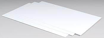 Plastruct White Sheet Styrene .060 (3) Model Scratch Building Plastic Sheets #91105