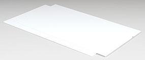 Plastruct White Sheet Styrene .080 (2) Model Scratch Building Plastic Sheet #91106