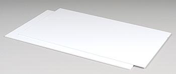 Plastruct White Sheet Styrene .100 (2) Model Scratch Building Plastic Sheets #91107