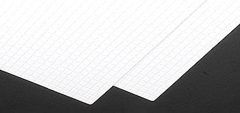 Plastruct 15/64 White Square Tile Pattern Styrene (2) Model Scratch Building Plastic Sheets #91544