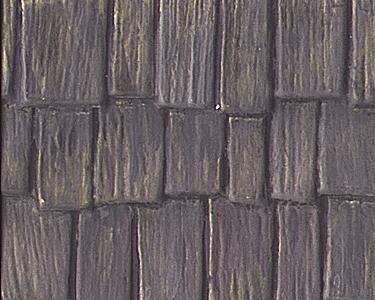 Plastruct Wood Shake Shingles Roofing Patterned Sheets Model Railroad Scratch Supply #91658