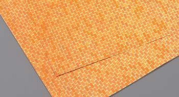 Plastruct Brick Patterned Plastic Sheet (Red) Model Railroad Scratch Supply #91883