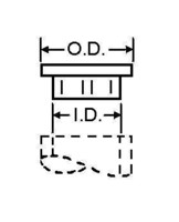 Plastruct ABS Flat Cap Heads 1-1/14 (3)