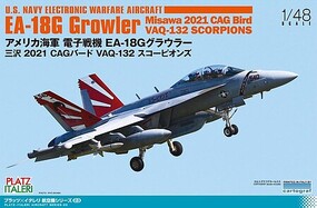 Platz-Model U.S. Navy Electronic Warfare Aircraff EA-18G Growler Misawa 2021 CAG Bird VAQ-132 Scorpions
