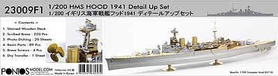 Pontos HMS Hood Detail Set for TSM Plastic Model Ship Accessory 1/200 Scale #230091