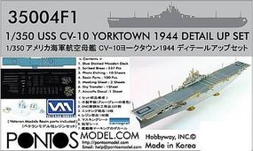Pontos USS Yorktown CV10 1944 Detail Set Plastic Model Ship Accessory 1/350 Scale #350041