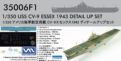 Pontos USS Essex CV9 1943 Detail Set Plastic Model Ship Accessory 1/350 Scale #350061