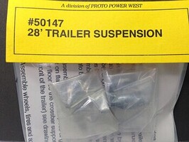 Proto-Power HO 28' Wedge Trailer Suspense (D)