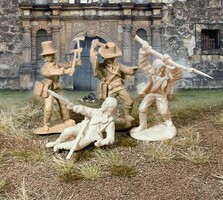 Paragon Alamo Defenders Set #1 (16) Plastic Model Military Figures 1/32 Scale #9