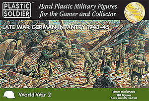 Plastic-Soldier Late WWII German Infantry 1943-45 (130) Plastic Model Military Figure 15mm #1503