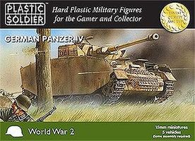 Plastic-Soldier WWII German Panzer IV Tank (5) Plastic Model Tank Kit 15mm #1504