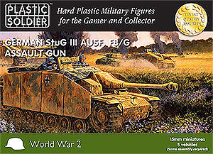 Plastic-Soldier WWII German StuG III F8/G (Early/Late) w/Assault Gun (5) Plastic Model Tank Kit 15mm #1510