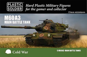 Plastic-Soldier 15mm Cold War M60A3 Main Battle Tank (5) Plastic Model Military Vehicle Kit #1555