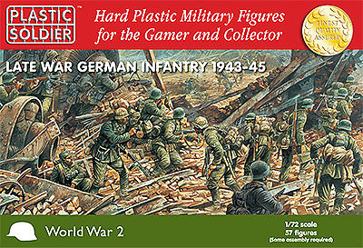 Plastic-Soldier Late WWII German Infantry 1943-45 (57) Plastic Model Military Figure 1/72 Scale #7202