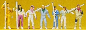 Figurines Patineurs Preiser 1/87 – Pour Maquettes De Train Miniature, Décors Réalistes