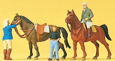 Preiser Sports & Recreation At The Riding School #2 Model Railroad Figures HO Scale #10503
