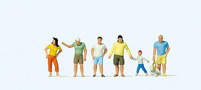 Preiser Passers-by in Summer Clothes HO Scale Model Railroad Figures #10672