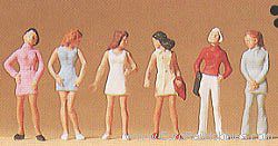 Preiser Pedestrians - Standing Teenage Girls HO Scale Model Railroad Figures #14006