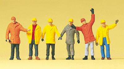 Preiser Working People - Workers In Protective Clothing Model Railroad Figures HO Scale #14034