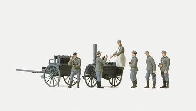Preiser German Army WWII Unpainted Joining The Chow Line Model Railroad Figures HO Scale #16594