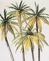 Preiser Palm Trees pkg(4) Model Railroad Tree HO-Scale #18600