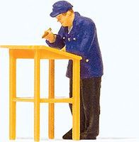 Railroad Worker at Desk