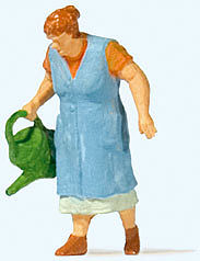 Preiser Grandma Watering Flowers HO Scale Model Railroad Figure #28207