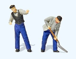 Preiser HO Steam Loco Engine Driver & Fireman Stoker