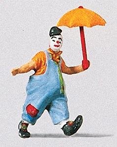 Preiser Clown with Umbrella Model Railroad Figure HO Scale #29001