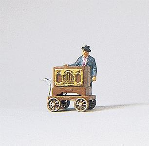 Preiser Barrel Organ Musician Model Railroad Figure HO Scale #29044