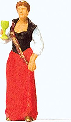 Preiser Wine Queen with Sash & Crown Model Railroad Figure HO Scale #29105