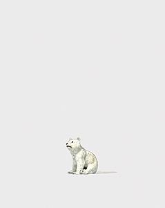 Preiser Baby Polar Bear Model Railroad Figure HO Scale #29500
