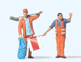 Preiser Sweeper & Flagman