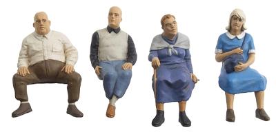 Preiser Seated Travellers #2 Model Railroad Figures G Scale #45122