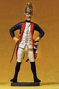 Preiser Prussian Army Noncommissioned Officer of Fusiliers Model Railroad Figure 1/24 Scale #54124