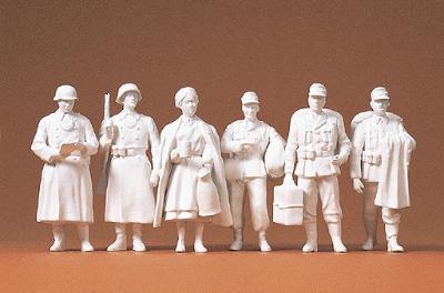 Preiser German Army WWII Home Leave Model Railroad Figures 1/35 Scale #64006