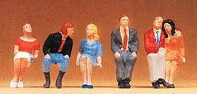 thumbnail image 2 of Preiser HO Scale Model Train Figures - Seated Passengers (Set 10386) 2 of 14