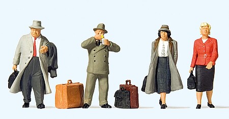 thumbnail image 2 of Preiser HO Scale Model Train Figures - Seated Passengers (Set 10386) 2 of 14