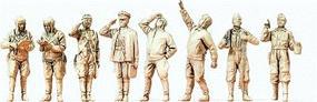 Preiser USSR Pilot/Ground Crew Unpainted (8)