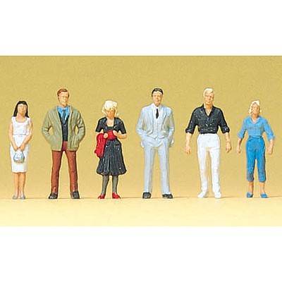 Preiser Passers-by Model Railroad Figures 1/100 Scale #74007