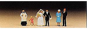 Preiser Catholic Wedding Group Model Railroad Figures N Scale #79058