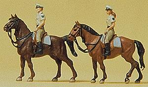 Preiser German Mounted Police In Summer Uniform Model Railroad Figures N Scale #79138