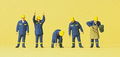 Preiser THW Federal Technical Emergency Service Workers #2 Model Railroad Figures N Scale #79181