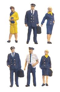 Preiser Civil Airline Personel Model Railroad Figures 1/200 scale #80912
